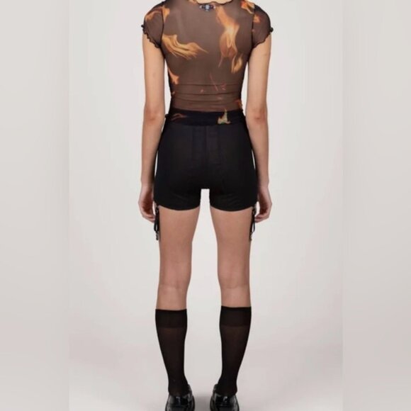 PRISCAVERA Flame Mesh Bay Tee - Picture 1 of 4